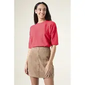 Garcia Ladies Skirt Soft Taupe Maat: XS | Mini Rokken Outlet | Dames | Beige