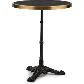 Blumfeldt Patras Lux bistrotafel met driepoot marmeren tafel Ø: 57,5 cm hoogte: 72 cm