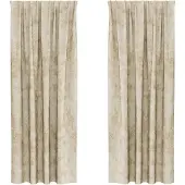 vidaXL Velvet Gordijnen 2 st Crème 225 x 140 cm Fluweel