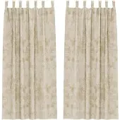 vidaXL Velvet Gordijnen 2 st Crème 225 x 140 cm Fluweel