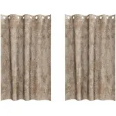 vidaXL Velvet Gordijnen 2 st champagne 175 x 140 cm Fluweel