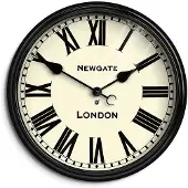 Newgate Battersby - Wandklok - Zwart