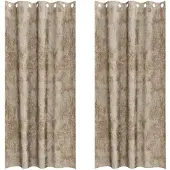 vidaXL Velvet Gordijnen 2 st champagne 225 x 140 cm Fluweel
