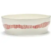 Serax - Ottolenghi Feast - Saladeschaal - Wit/Rood - 28 Ø