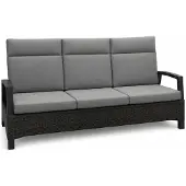 Qopps Loungebank Darwin - 3-zits - Wicker - Antraciet -