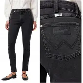 Wrangler Sienna Sultry Blackout Jeans Maat: W31L34 | Skinny Jeans Outlet | Dames | Zwart