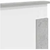 vidaXL Hoofdbord Beton Grijs 100 cm Geconstrueerd hout