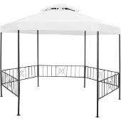 Syfax Tuinprieel 180 g/m² 323x275x265 cm wit