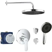 SANITINO - Doucheset met kraan en inbouwhuis Grohe, accessoires kielle, chroom SANI21GKK015