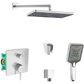SANITINO - Doucheset met kraan en inbouwbehuizing Hansgrohe, accessoires kielle, chroom SANI21HKK007