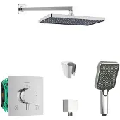 SANITINO - Doucheset met thermostaat en inbouwhuis Hansgrohe, kielle accessoires, chroom SANI21HKK012