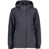 CMP Dames waterdichte jas met capuchon en ventilatie | Maat 2XL