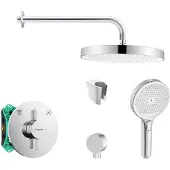 SANITINO - Doucheset met kraan en inbouwbehuizing Hansgrohe, accessoires kielle, chroom SANI21HKK004