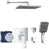 SANITINO - Doucheset met kraan en inbouwhuis Grohe, accessoires kielle, chroom SANI21GKK018