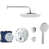 SANITINO - Doucheset met inbouwkraan en inbouwdeel van Grohe, kielle-accessoires, chroom SANI21GKK010