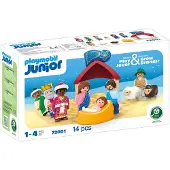 Playmobil Junior 72001 Kerststal, Junior, 14 onderdelen, vanaf 12 maanden