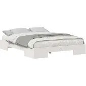 vidaXL Bedframe Wit 150 x 200 cm