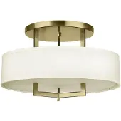 HINKLEY LED Plafondlamp Hampton | 3X E27 Max 60W | Brushed Brass