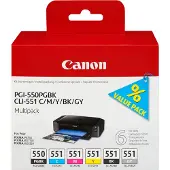 Canon PGI-550/CLI-551 Cartridges Combo Pack