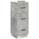 vidaXL Ladekast Betongrijs 33 x 34,5 x 87 cm Bewerkt hout