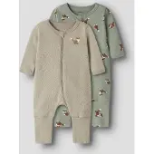 Name it Nachtkledij bruin / taupe / pastelgroen / wit