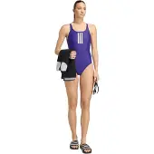 Adidas Sportbadpak violetblauw / wit