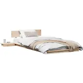 vidaXL Bedframe Bruin 100 x 200 cm Hout