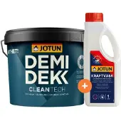 Jotun Demidekk Cleantech | Dekkende Houtverf Buiten 9 LTR - Wit