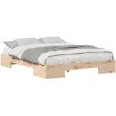 vidaXL Bedframe Bruin 150 x 200 cm