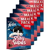 Felix PlayTubes - Kattensnacks - Kattensnoepjes - Kalkoen & Ham - 5 x 180 g