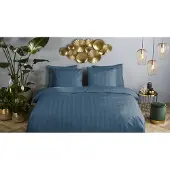 Descanso Dekbedovertrek Katoen Satijn Hotel Sevilla - denim 200x200/220cm