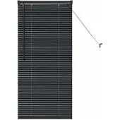 vidaXL Venetiaanse jaloezie Zwart 60 x 2,5 x 130 cm 25 mm Aluminium