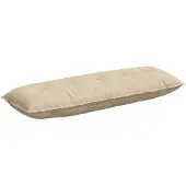 vidaXL Rugkussen Crèmekleurig 140 x 50 cm Microvezel Stof
