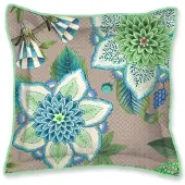 Pip studio Sierkussen Viva La Vida Square Blauw (45 x 45 cm)