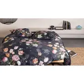 Essenza Dekbedovertrek Tulip Bloom Nightblue Satijn-140 x 200 / 220 cm | 1-Persoons