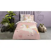 Good Morning Dekbedovertrek Unicorn Multi Katoen 24-140 x 200 / 220 cm | 1-Persoons