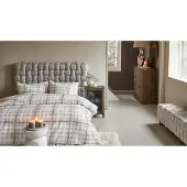 Rivièra Maison Dekbedovertrek Brody Zand Flanel-200 x 200 / 220 cm | 2-Persoons