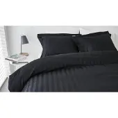 Beddinghouse Dekbedovertrek Shine Black Satijn-240 x 200 / 220 cm | Lits-Jumeaux
