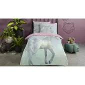 Good Morning Unicorn Dekbedovertrek 140 x 220 cm