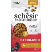 Schesir 6x Monoproteïne Promo Kattenvoer Droog Sterilized Kip 1,5 kg