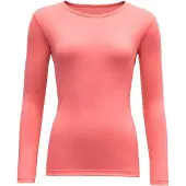 Devold - Breeze Woman Shirt - Merino-ondergoed S, rood