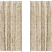 vidaXL Velvet Gordijnen 2 st Crème 225 x 140 cm Fluweel