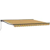 vidaXL Zonnescherm Frame Geel en Grijs 400 × 300 cm
