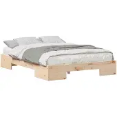 vidaXL Bedframe Bruin 120 x 190 cm