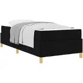vidaXL Bedframe Zwart 90 x 190 cm Stof