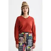 Scotch & Soda V-neck Relaxed Pullover Ketchup Size: L | Sweaters Outlet | Dames |