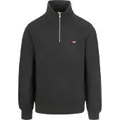 Levi's Sweatshirt 'Original Housemark Quarter-Zip Pullover' rood / zwart / wit