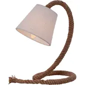 Näve Tafellamp Rope, wit / opaal, Woon-/ Eetkamer, Textiel / Stof / Zijde, Maritiem, Tafellamp