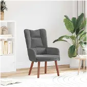 vidaXL Fauteuil Donkergrijs 63 x 67 x 94 cm Fluweel