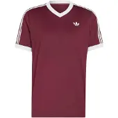 Adidas Functioneel shirt 'CLASSICS' bordeaux / wit